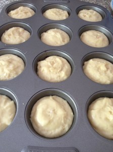 Your sealed muffins should not have any jam exposed - otherwise you'll end up with jam volcanoes